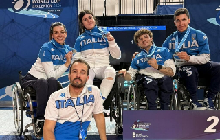 Coppa del Mondo Paralimpica, argento nel fioretto a squadre miste per il marchigiano Michele Massa